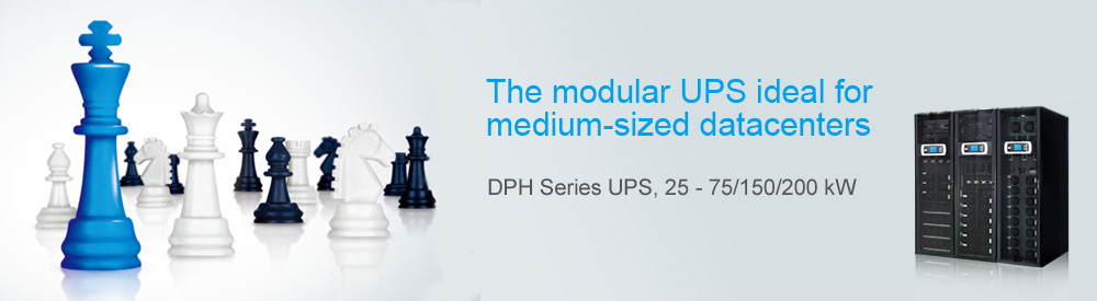 The modular UPS ideal for medium-sized datacenters - DPH Series UPS 25 - 75/150/200 kW 