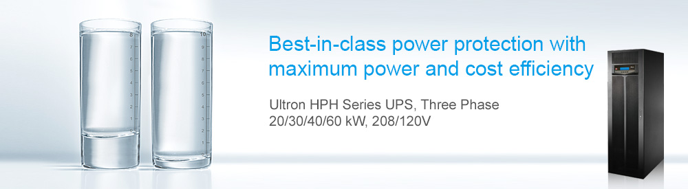 Delta HPH Series UPS, Three Phase, 20/30/40/60 kVA/kW, 208/120V