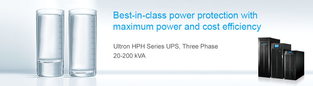 Delta - Ultron HPH Series UPS, Three Phase, 20/30/40/60/80/100/120/160/200 kVA