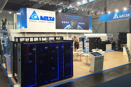 Delta showcased at CeBIT 2017 its extensive portfolio of energy-efficient and smart Datacenter Infrastructure Solutions, already bolstering the creation of green datacenters and edge computing datacenters