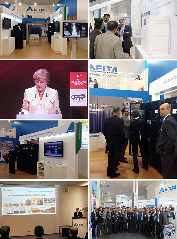 Delta Presents the Smart and Energy-efficient InfraSuite Datacenter Infrastructure Solutions at Hannover Messe 2015