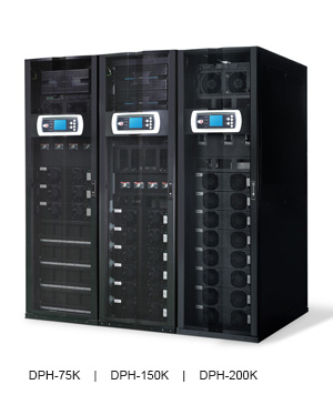 Delta ЦОД - Модульные ИБП - Серия DPH, 3-фазные ИБП, Модульные ИБП серии DPH для центров обработки данных — 25 - 75/150/200 кВА/кВт