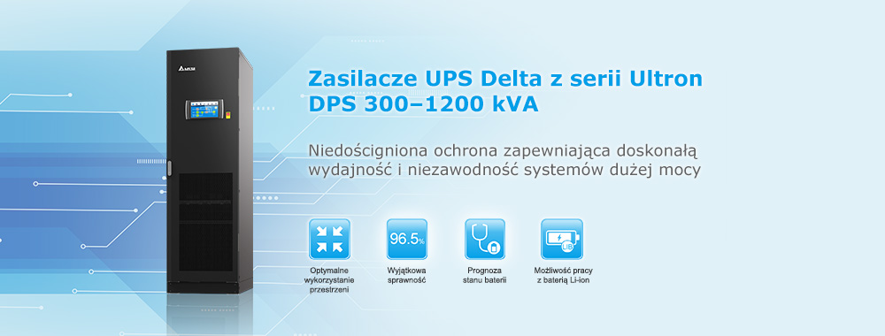 Ultron Seria DPS, trójfazowa UPS, 300/400/500/600/800/1000/1200 kVA