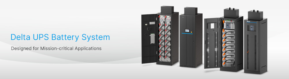 Delta Lithium-ion UPS Battery System, Designed for Mission-critical Applications