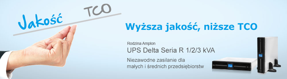 UPS Delta Seria R 1/2/3 kVA  - Wyższa jakość, niższe TCO