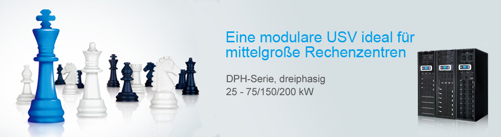 Eine modulare USV ideal für mittelgroße Rechenzentren - DPH-Serie USV 25 - 75/150/200 kW 