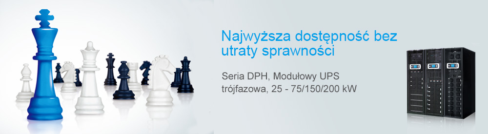 Najwyższa dostępność bez utraty sprawności - Modulon Seria DPH, trójfazowa 25-75 / 150 / 200 kW