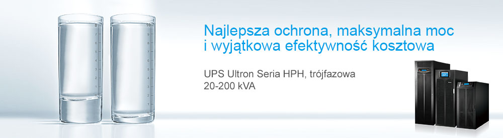 Delta - UPS Ultron Seria HPH, trójfazowa, 20/30/40/60/80/100/120/160/200 kVA