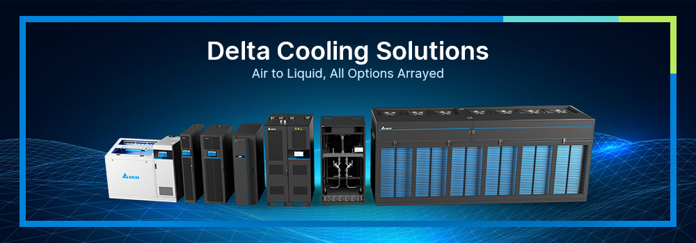 Delta Cooling Solutions - Air to Liquid, all options arrayed