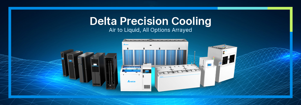 Air to Liquid, all options arrayed - Delta InfraSuite Precision Cooling
