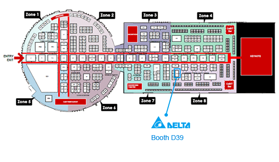 CeBIT Australia 2014 map - Delta at booth D39