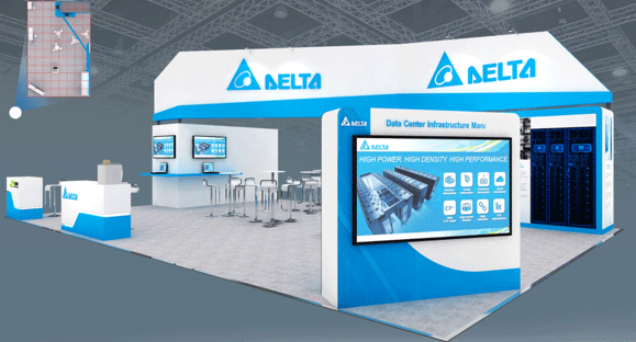 Delta booth at DCW 2018