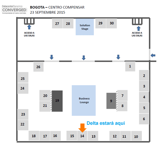 2015 Datacenter Dynamics Converged – Colombia - map