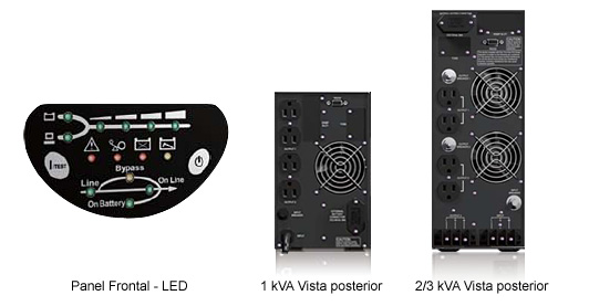 SAI - Serie N, Monofásico, 1/2/3 kVA, 120 Vac