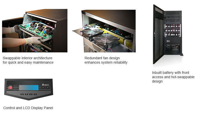 Swappable interior architecture for quick and easy maintenance