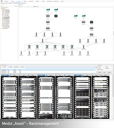 Modul „Asset“ – Rackmanagement